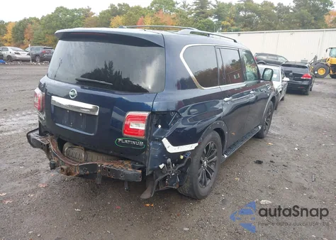 2017 Nissan Armada Platinum z USA, uszkodzony, nr VIN JN8AY2NC8H9502844